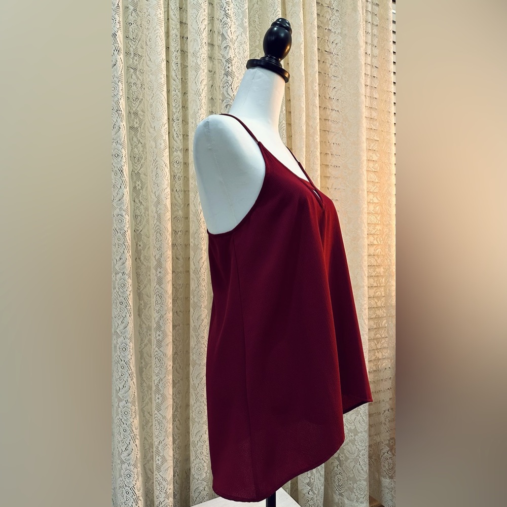 Adrienne Top Size: Small Color:Maroon - Picture 3 of 10